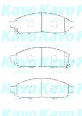 KAVO PARTS bp6620 -  Комплект тормозных колодок, дисковый тормоз